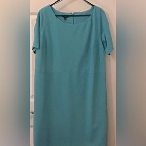 Talbots Tiffany Blue Dress, Like New, size 16W.